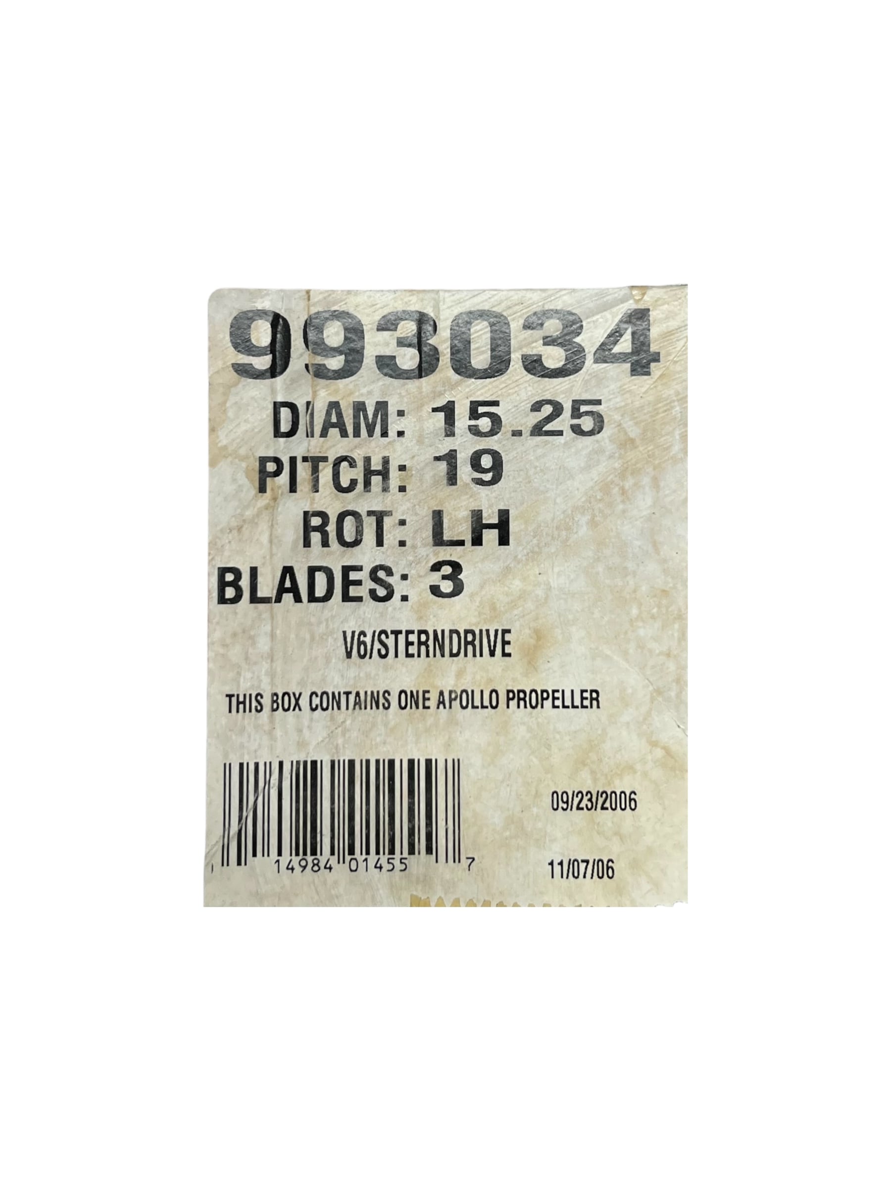 michigan-wheel-993034-3-x-15-25-x-19-lh-apollo-xhs-ss-propeller-new-oem-brandon-y-20251224-123930-859447