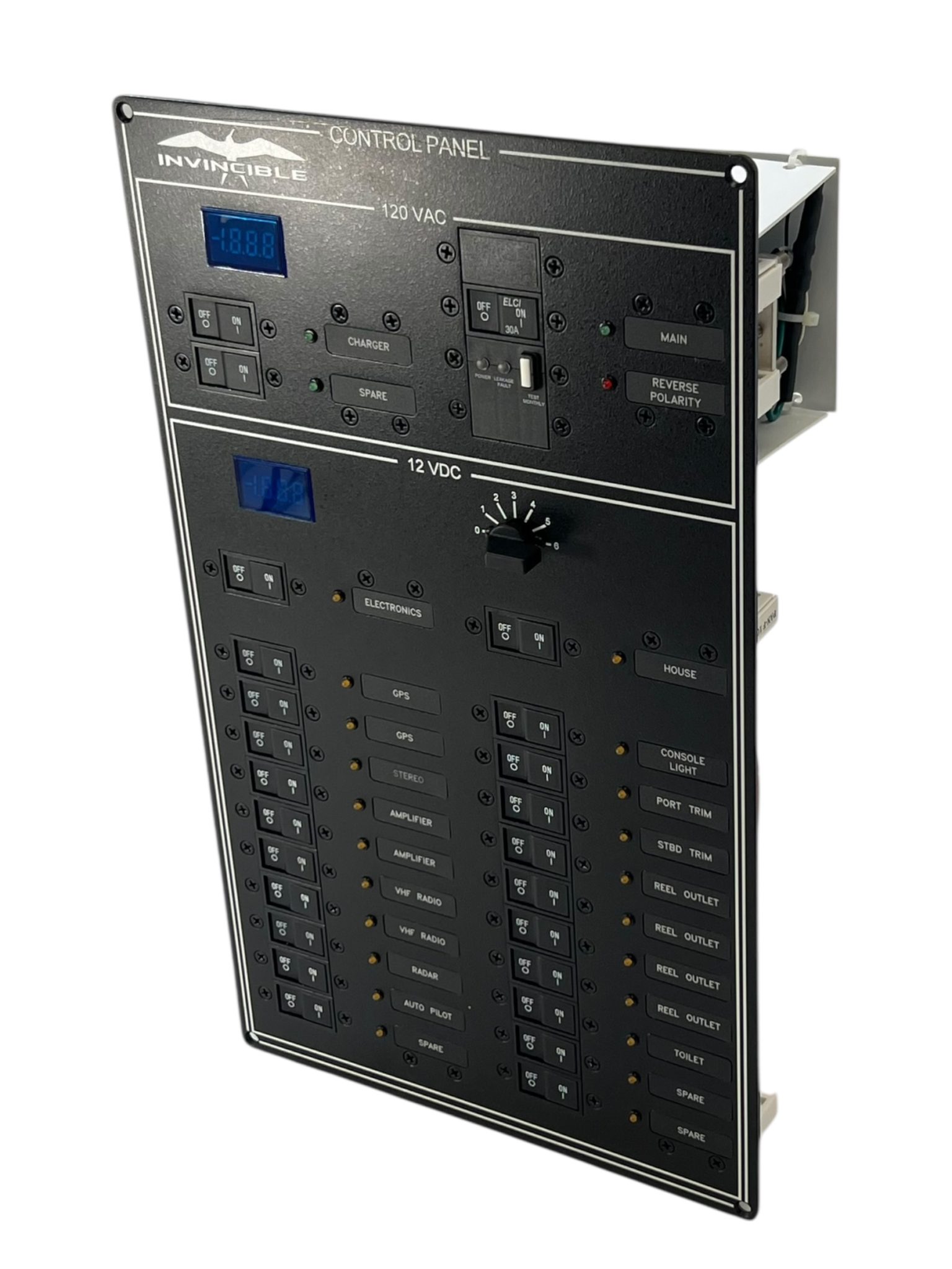 Paneltronics Marine Electrical Control Panel 120VAC & 12VDC For ...