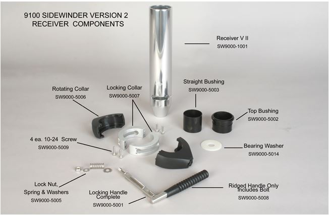 lees-tackle-sidewinder-outrigger-base-receiver-assembly-only-w-handle-oem-brandon-y-20260127-093213-457891