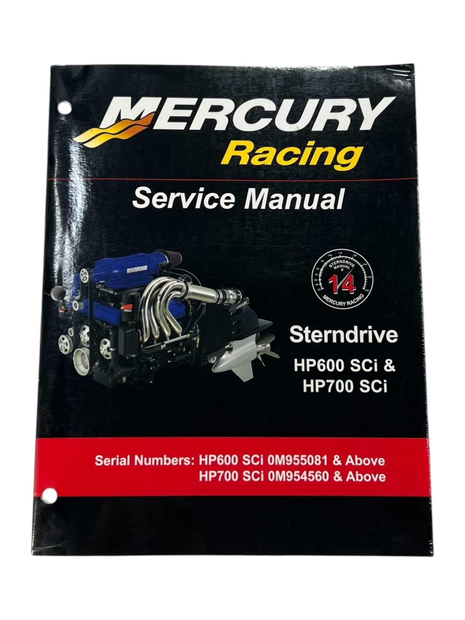 Mecery Racing Mercury Racing 8M8020287, Sterndrive Service Manual, HP600 SCi & HP700 ...
