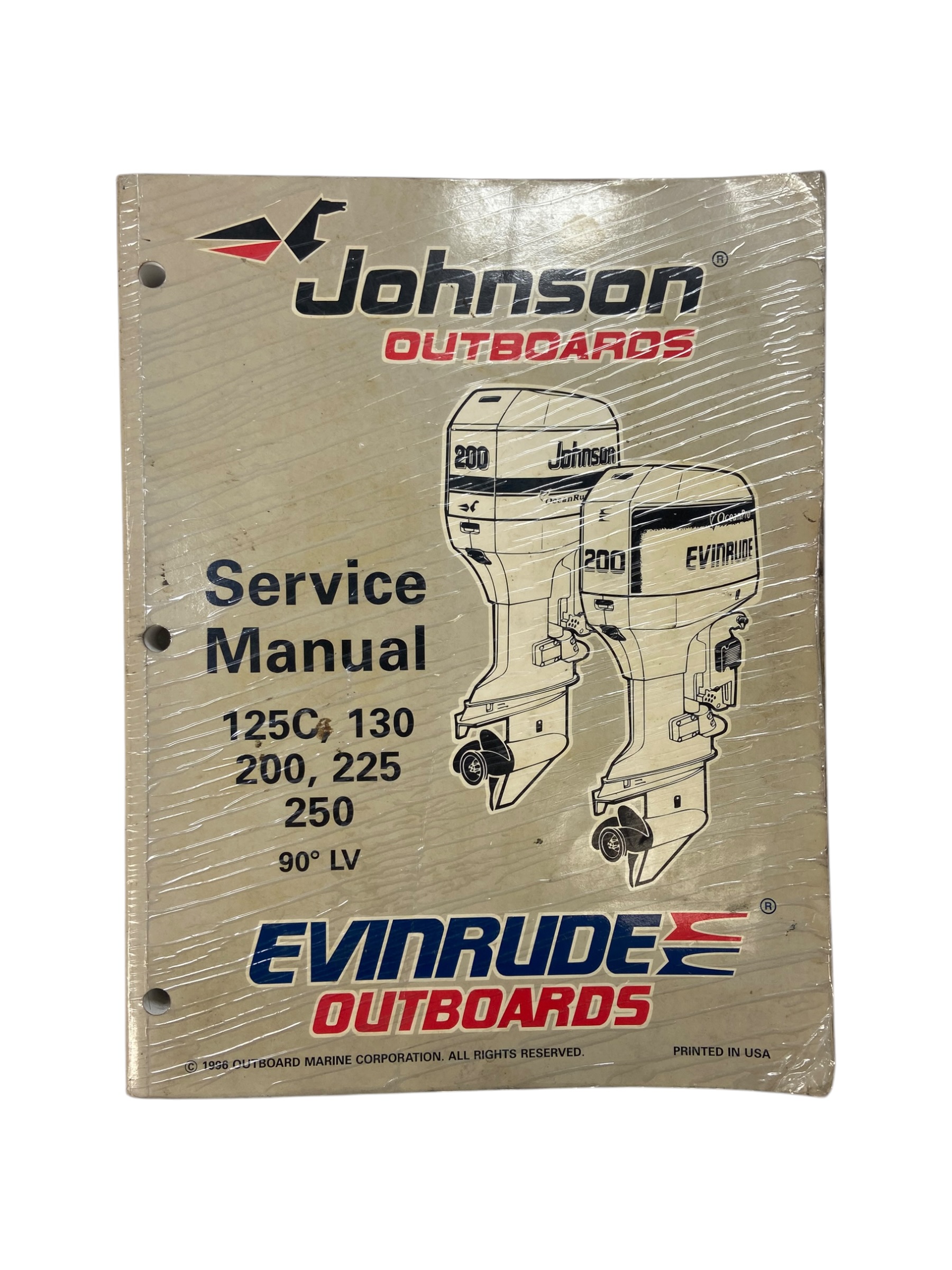 Johnson Outboards Service Manual 125C, 130, 200, 225, 225 90° LV 507269 (1996) - Max Marine Outlet