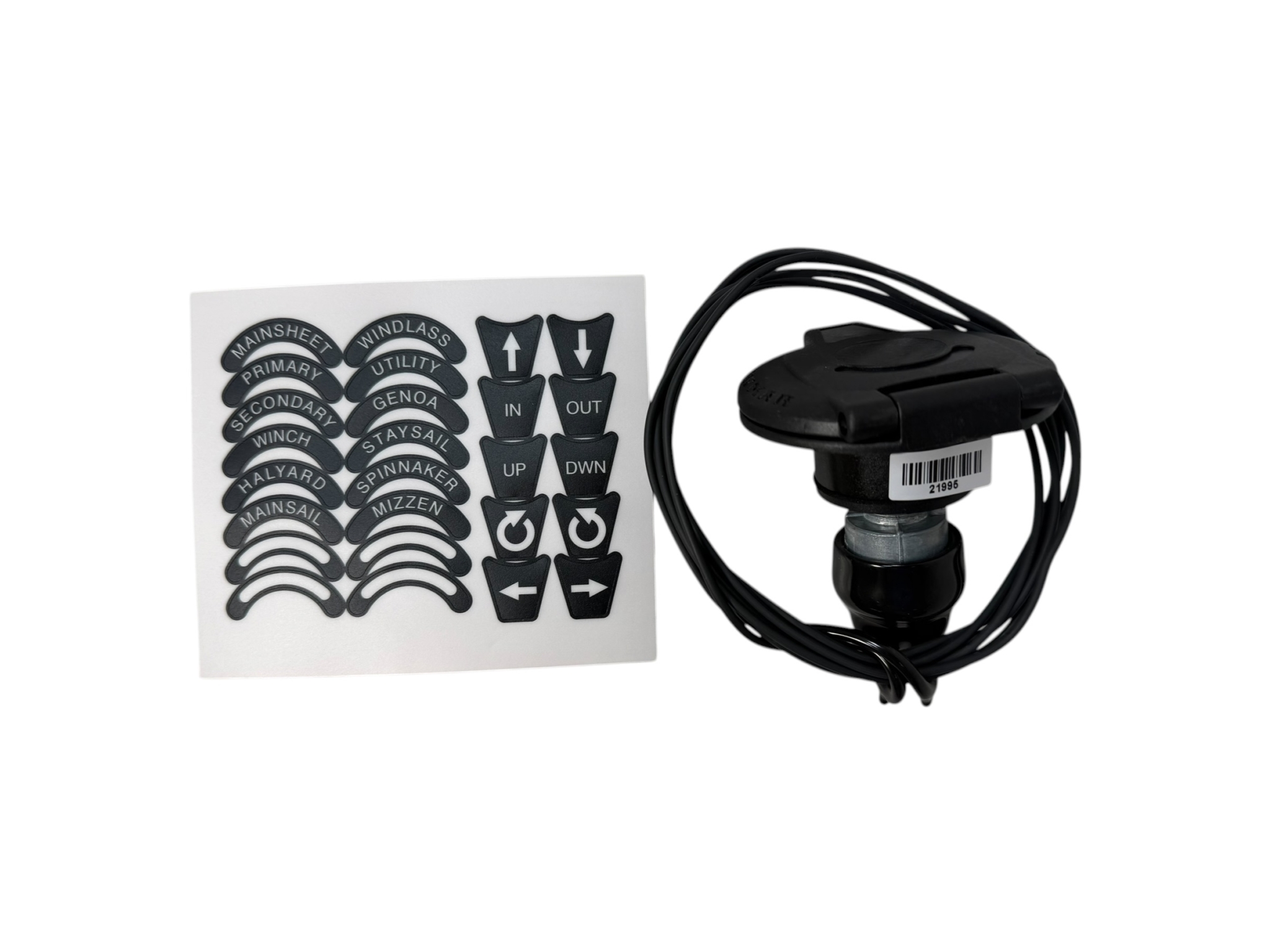 Lewmar CHSX Deck Switch Closed, Black, 12/24V (68001249) - Max Marine ...
