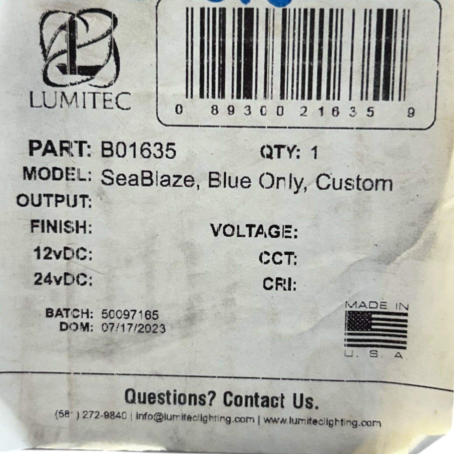 lumitec-b01635-marine-sea-blaze-blue-only-led-light-missing-screws-felix-ommo33069-20260323-114851-929200