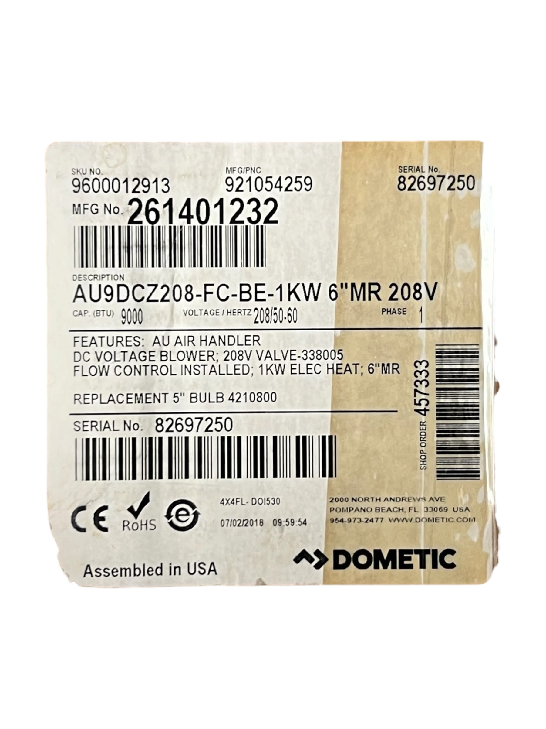 dometic-au9dcz-au-air-handler-9000-btu-208v-50-60hz-1kw-6in-blower-new-oem-brandon-y-20260522-123535-649593