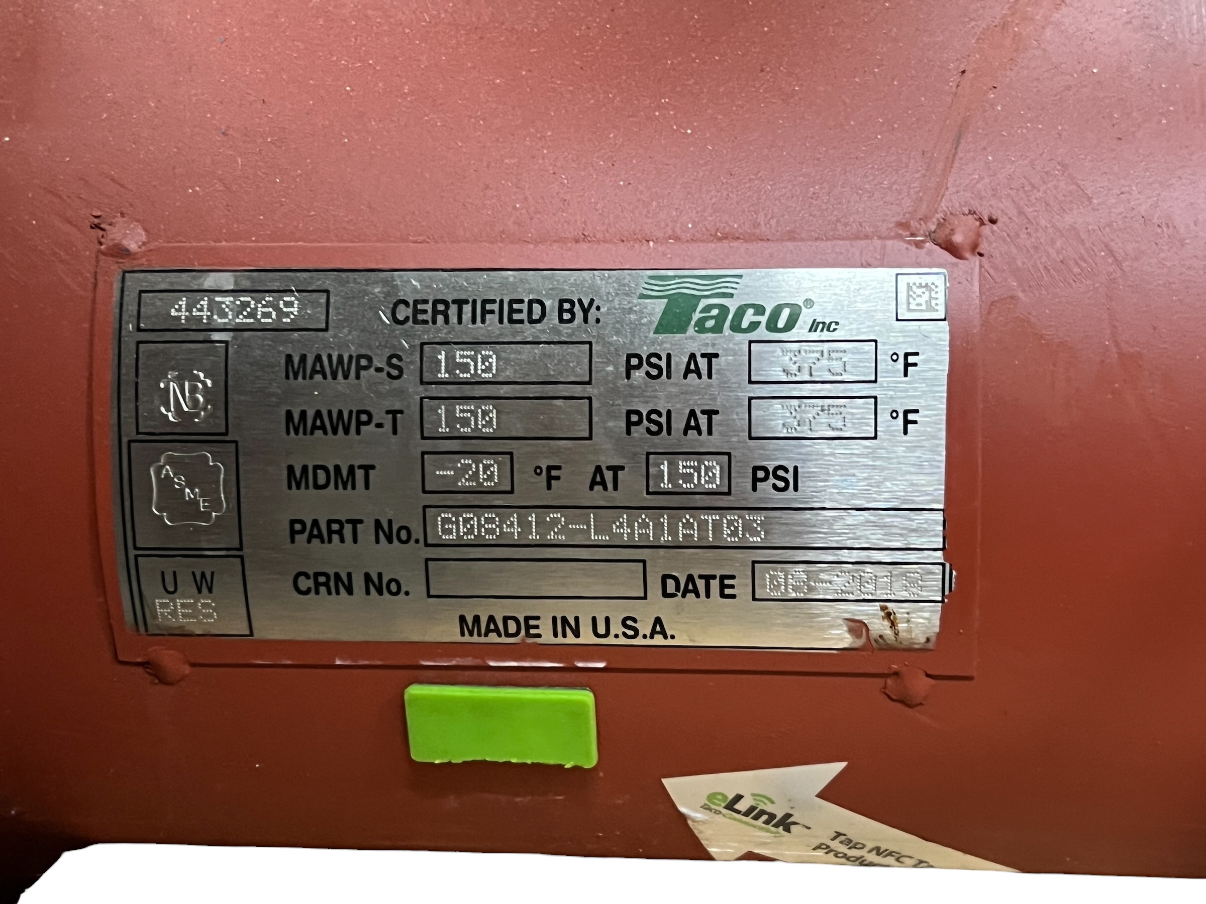 taco-g08414-heat-exchanger-72in-4-pass-8in-shell-9in-od-flange-150psi-rating-brandon-y-20260603-133519-12973