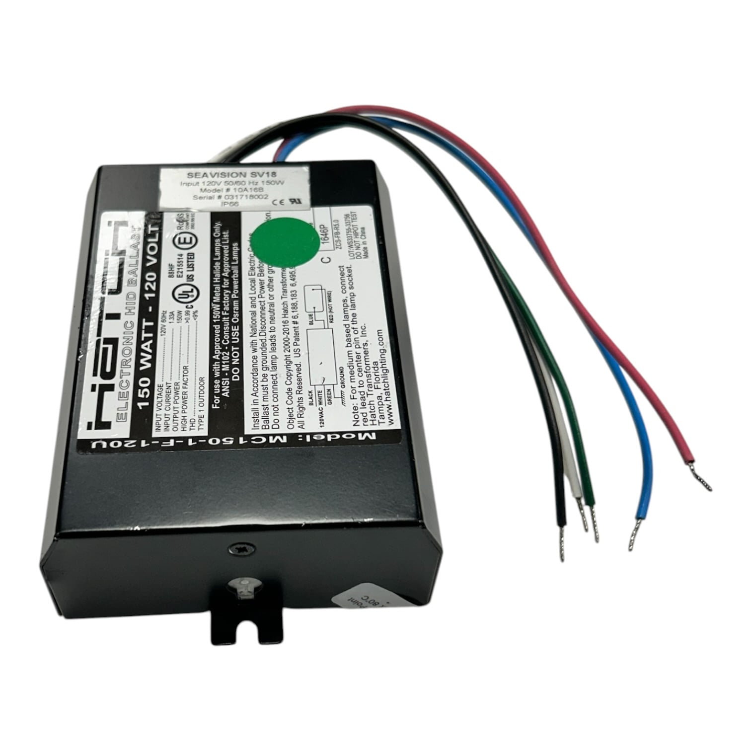 hatch-mc150-1-f-120u-150w-120v-electronic-metal-halide-hid-ballast-60-hz-evan-v33069-20260820-163402-598373