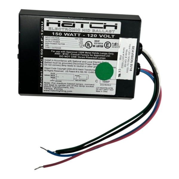 hatch-mc150-1-f-120u-150w-120v-electronic-metal-halide-hid-ballast-60-hz-evan-v33069-20260820-163407-589548