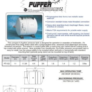 headhunter-pt-102-bk-puffer-accumulator-tank-4-4-gal-w-bracket-new-oem-brandon-y-20260813-123918-872321