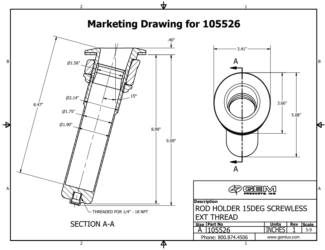 gemlux-105526-screwless-rod-holder-15-degree-stainless-steel-new-oem-rubby-pueyo-20260914-114651-645493