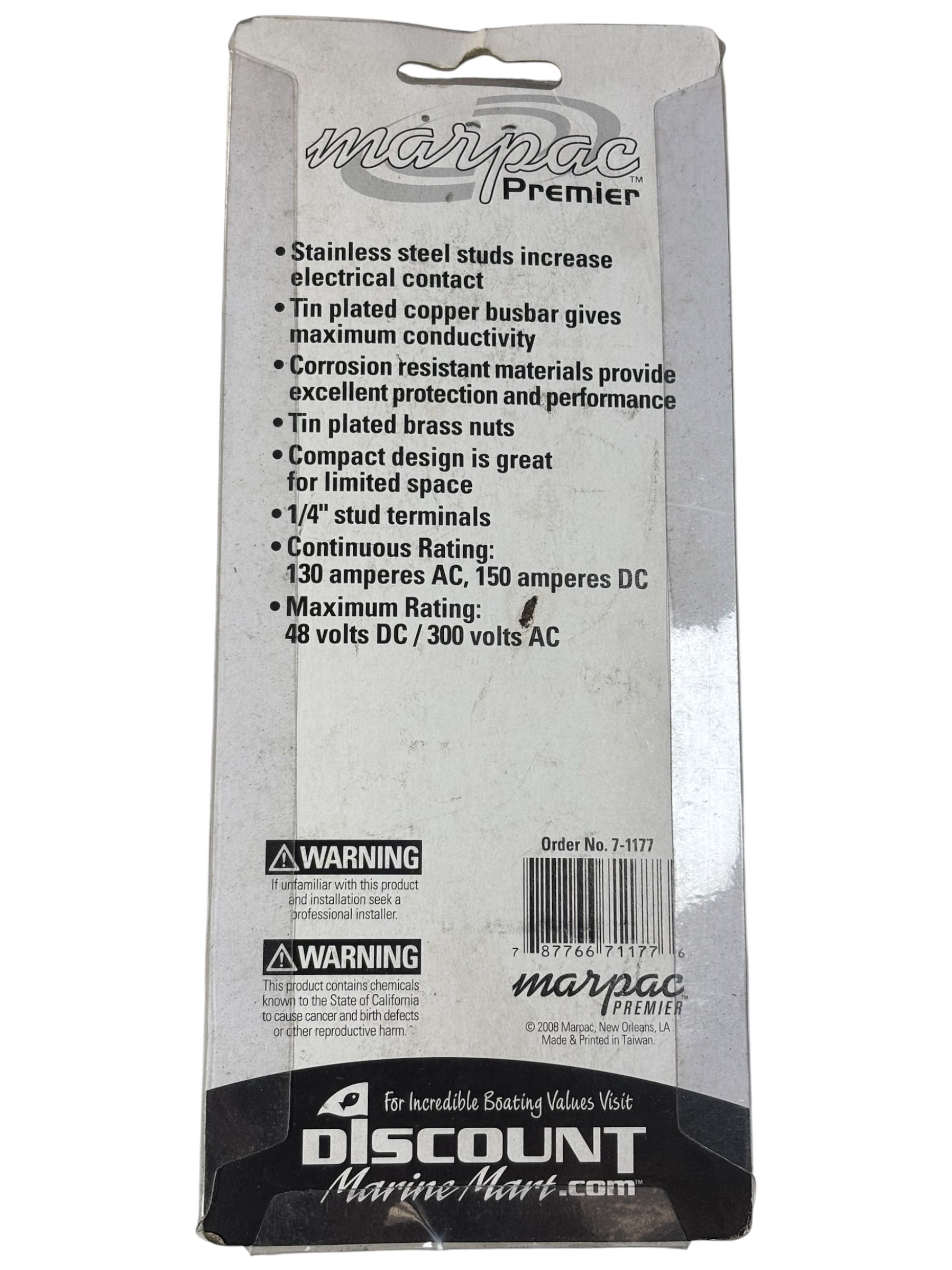marpac-premier-7-1177-common-busbar-150a-4-stud-terminal-marine-boat-1-4-oem-evan-v33069-20261016-145534-111450