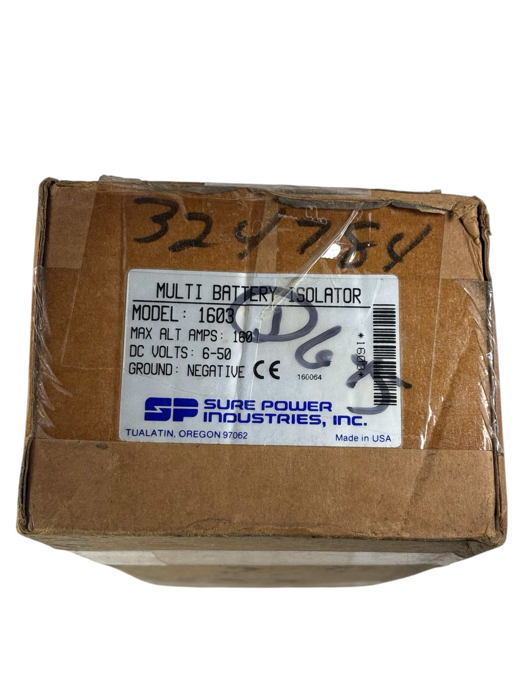 sure-power-1603-multi-battery-isolator-99000330-160a-6-50vdc-negative-ground-used-evan-v33069-20261019-151402-292638