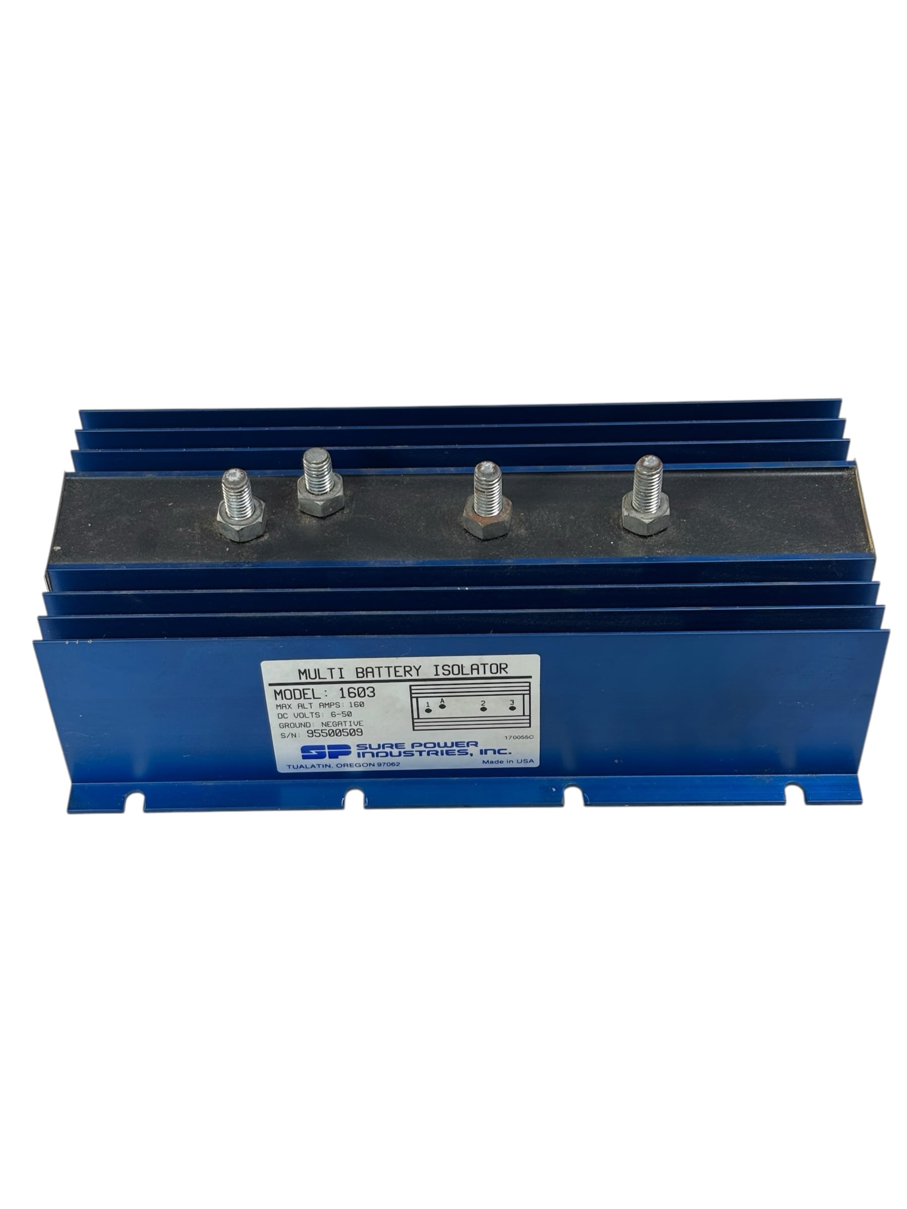 sure-power-1603-multi-battery-isolator-99000330-160a-6-50vdc-negative-used-evan-v33069-20261019-161203-938053